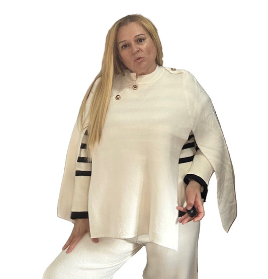 Capa/poncho blanco
