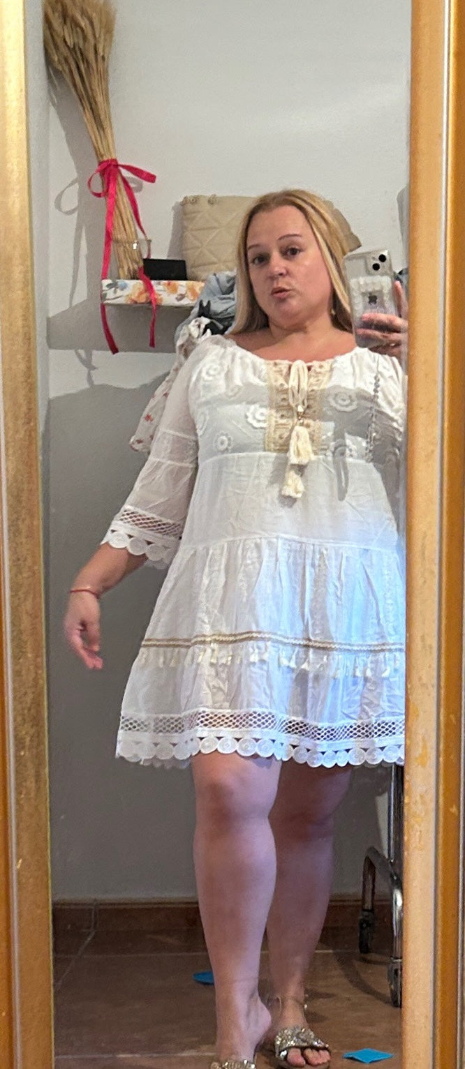 Vestido blanco Neri.
