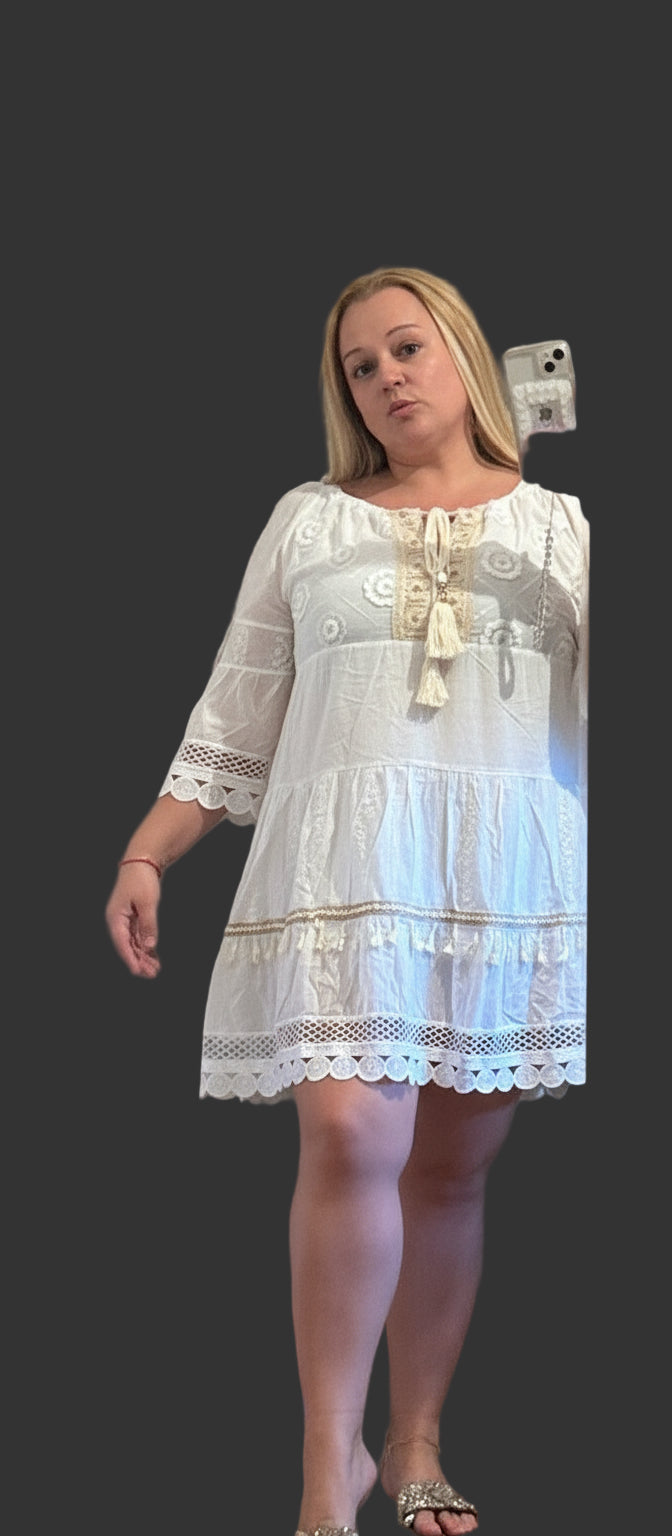 Vestido blanco Neri.