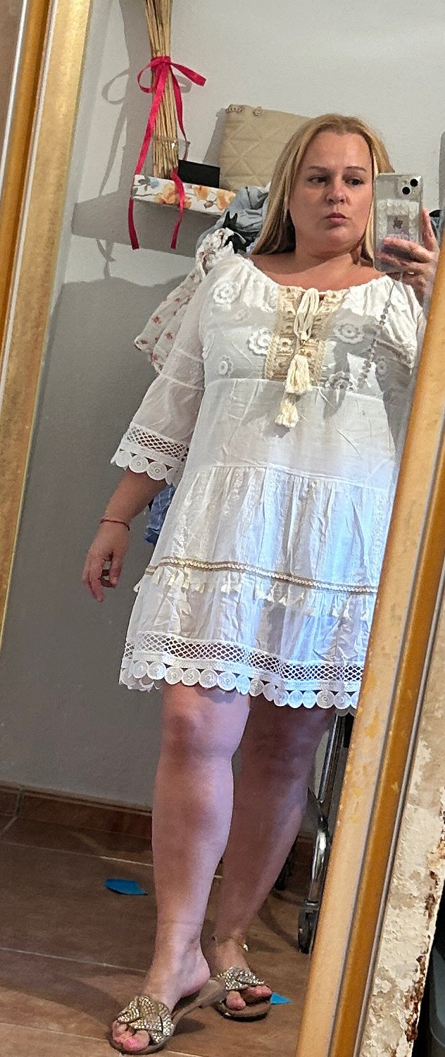 Vestido blanco Neri.