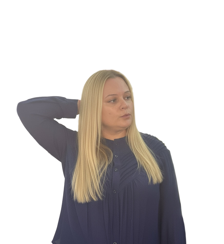 Camisa triangular azul marino