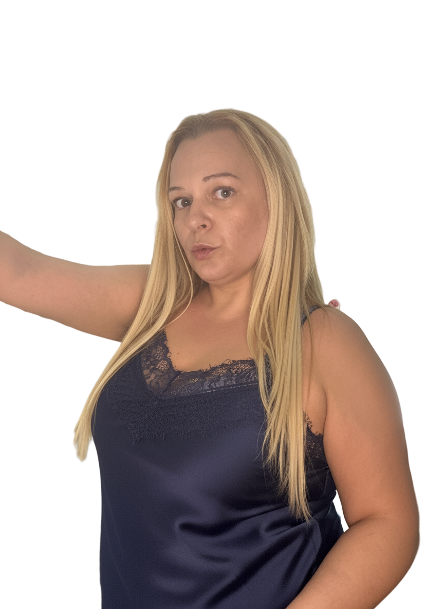 Top lencero azul marino