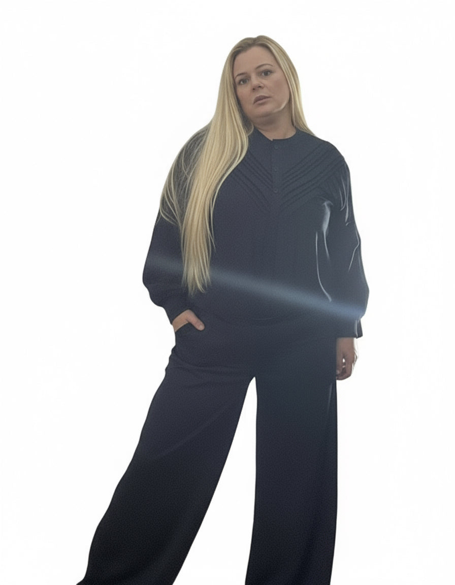 Camisa triangular azul marino