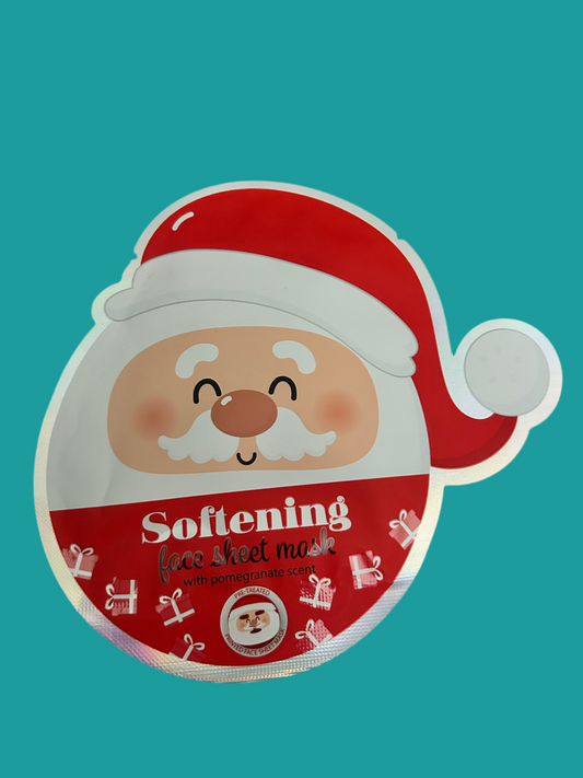 Mascarilla facial papá Noel