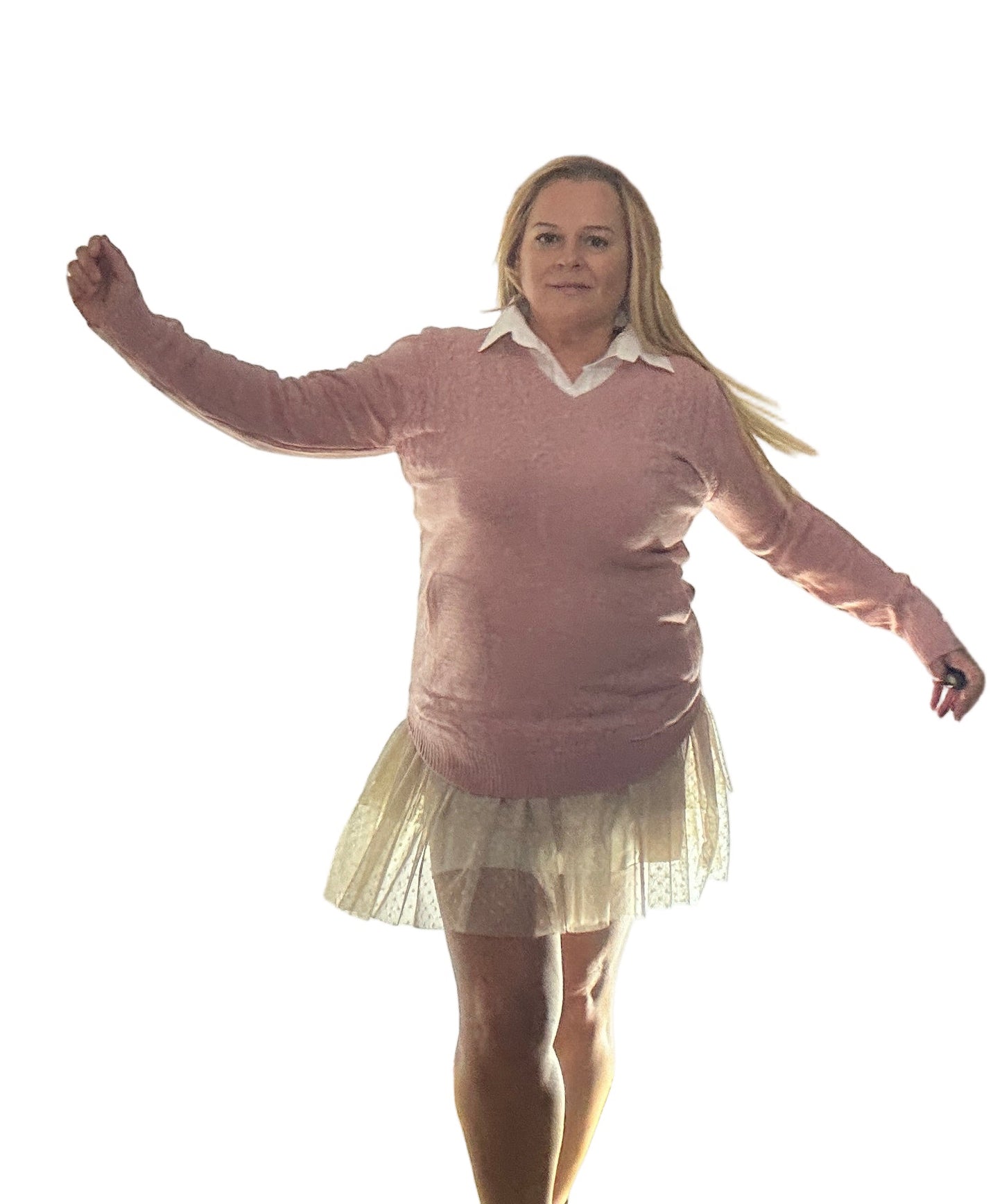 Jersey punto con cuello de camisa