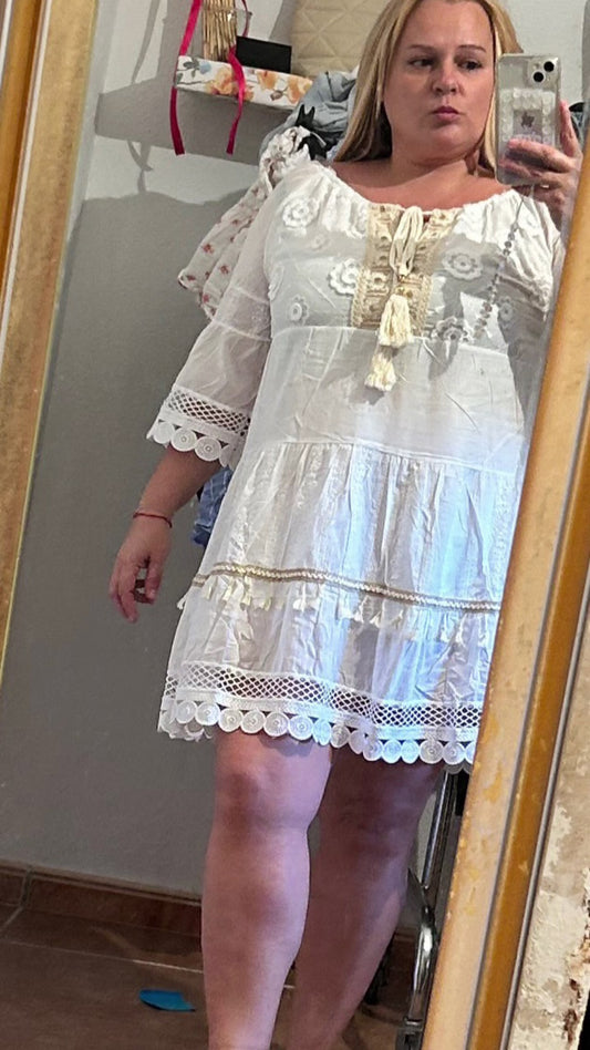 Vestido blanco Neri.